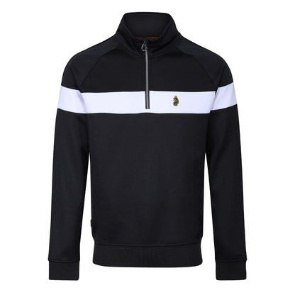 Grey - Front - Luke 1977 Mens Zurich Funnel Neck Sweatshirt