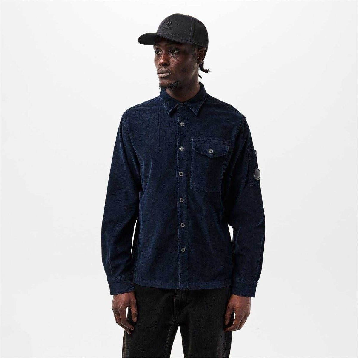 Blue - Lifestyle - CP Company Mens Corduroy Shirt
