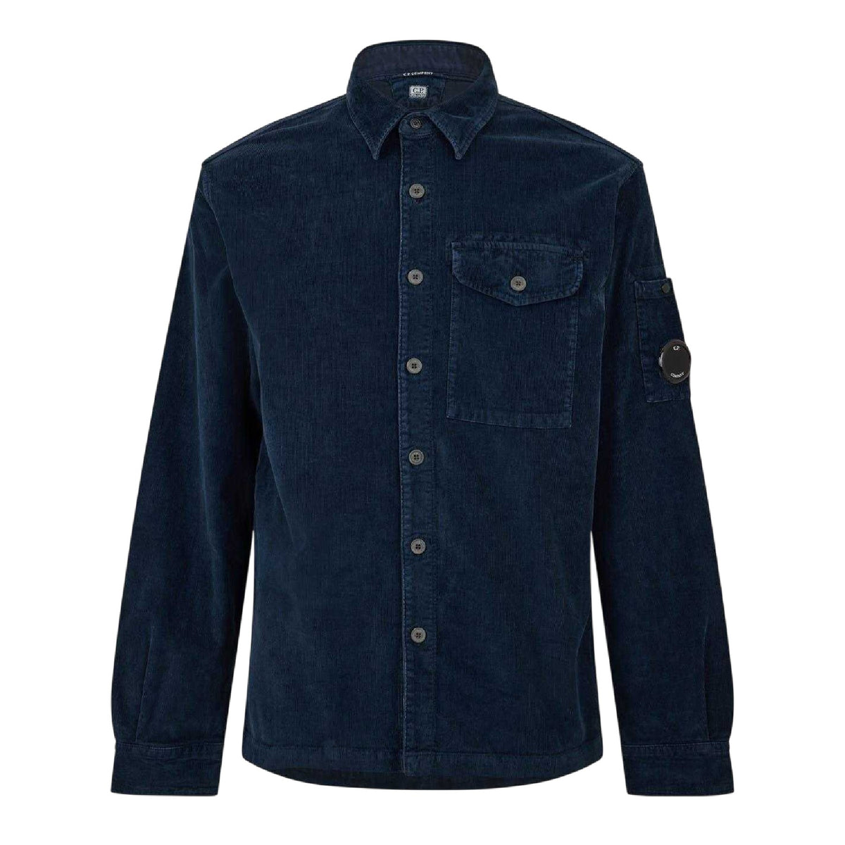 Blue - Front - CP Company Mens Corduroy Shirt