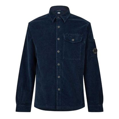 Blue - Front - CP Company Mens Corduroy Shirt