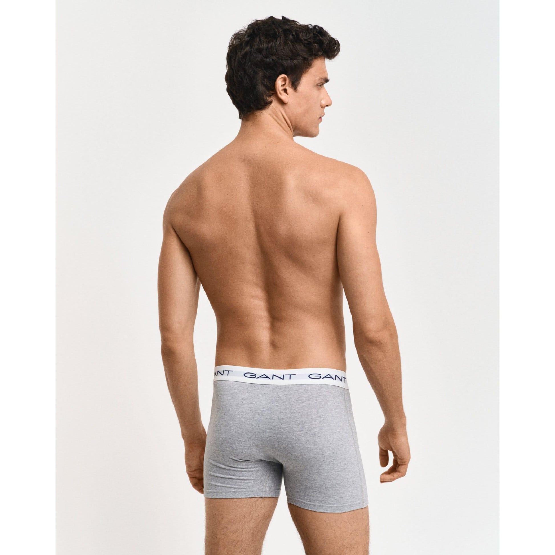 Grey - Lifestyle - Gant Mens Boxer Shorts (Pack of 3)