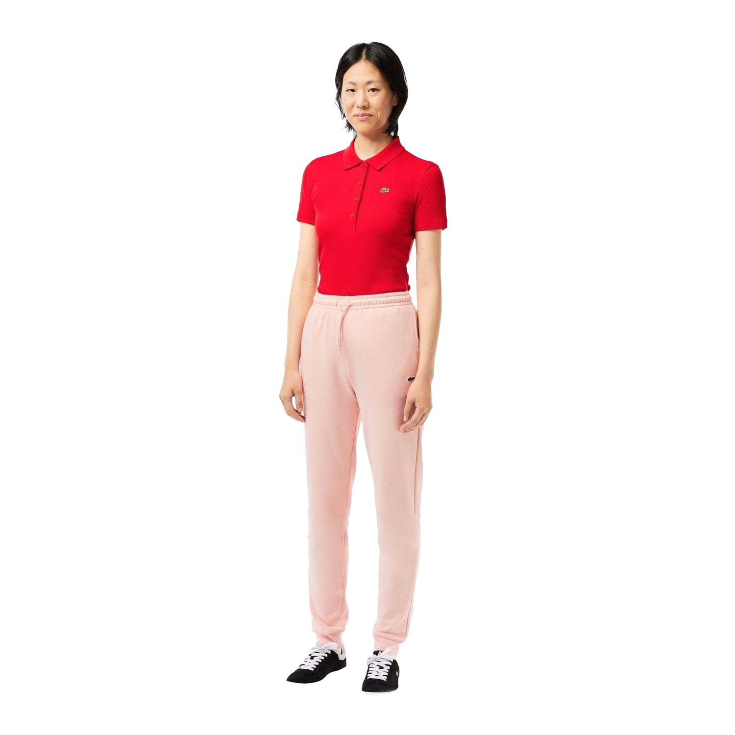 Pink - Lifestyle - Lacoste Womens-Ladies Fleece Jogging Bottoms