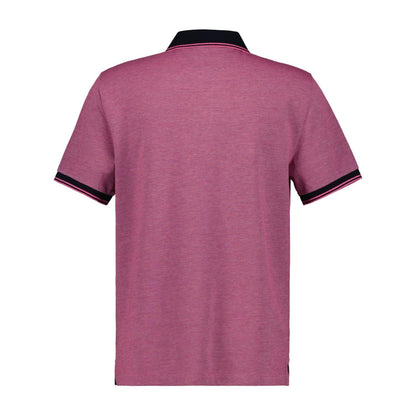 Pink - Back - Gant Mens 4-Color Oxford Polo Shirt