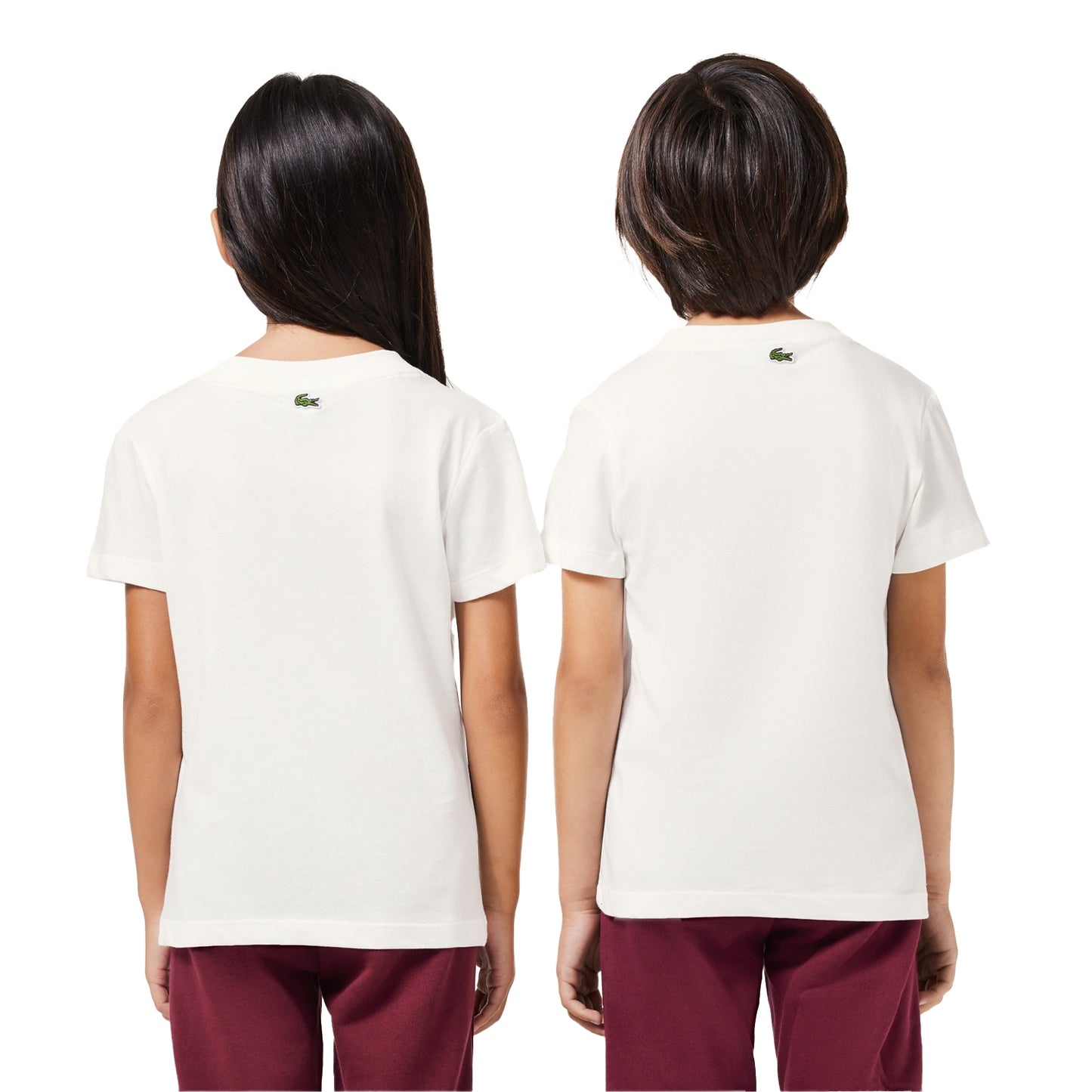 Cream - Lifestyle - Lacoste Childrens-Kids Badge Cotton T-Shirt