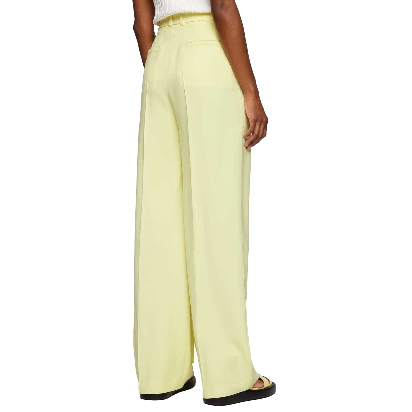 Yellow - Back - Boss Womens-Ladies Tillia Trousers