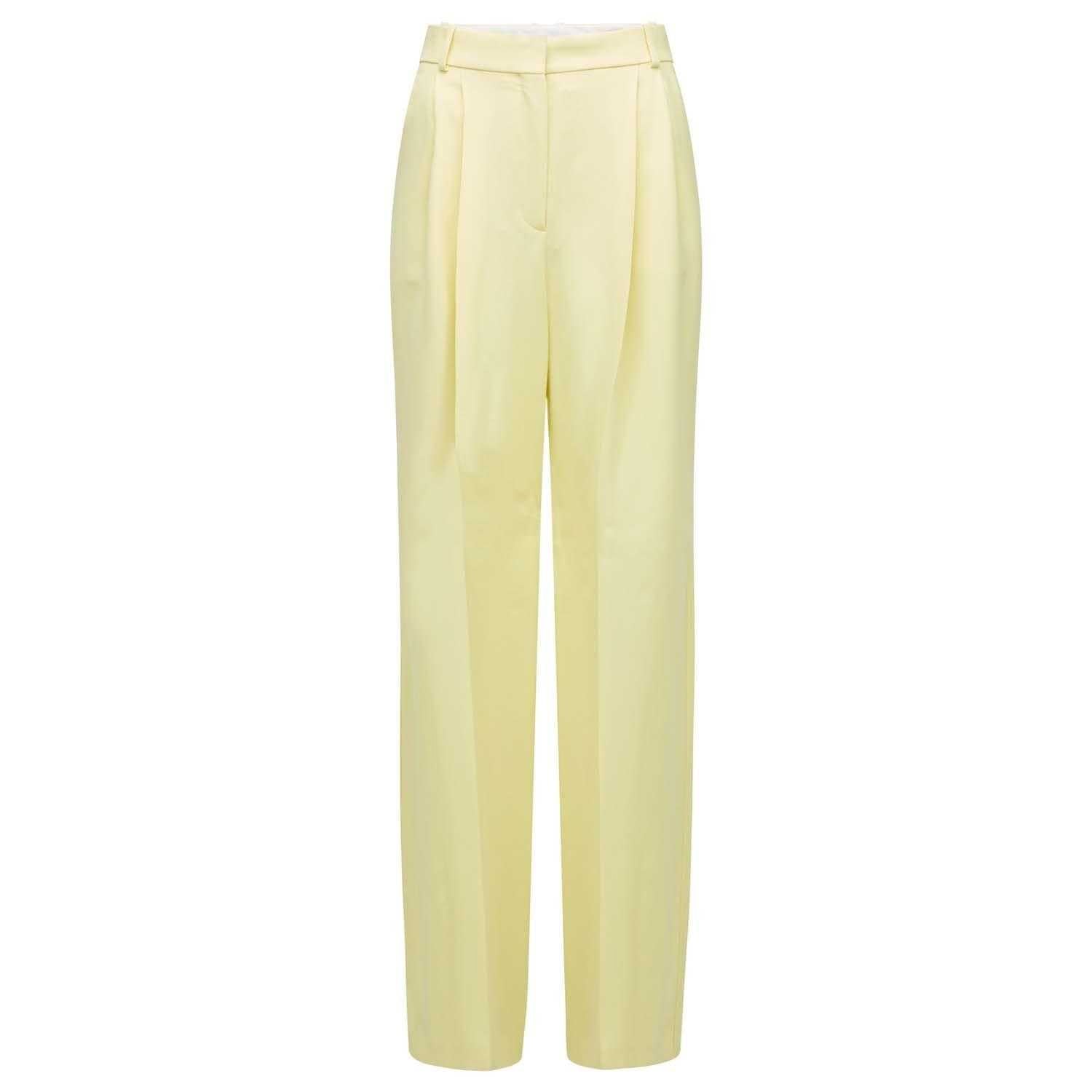 Yellow - Front - Boss Womens-Ladies Tillia Trousers