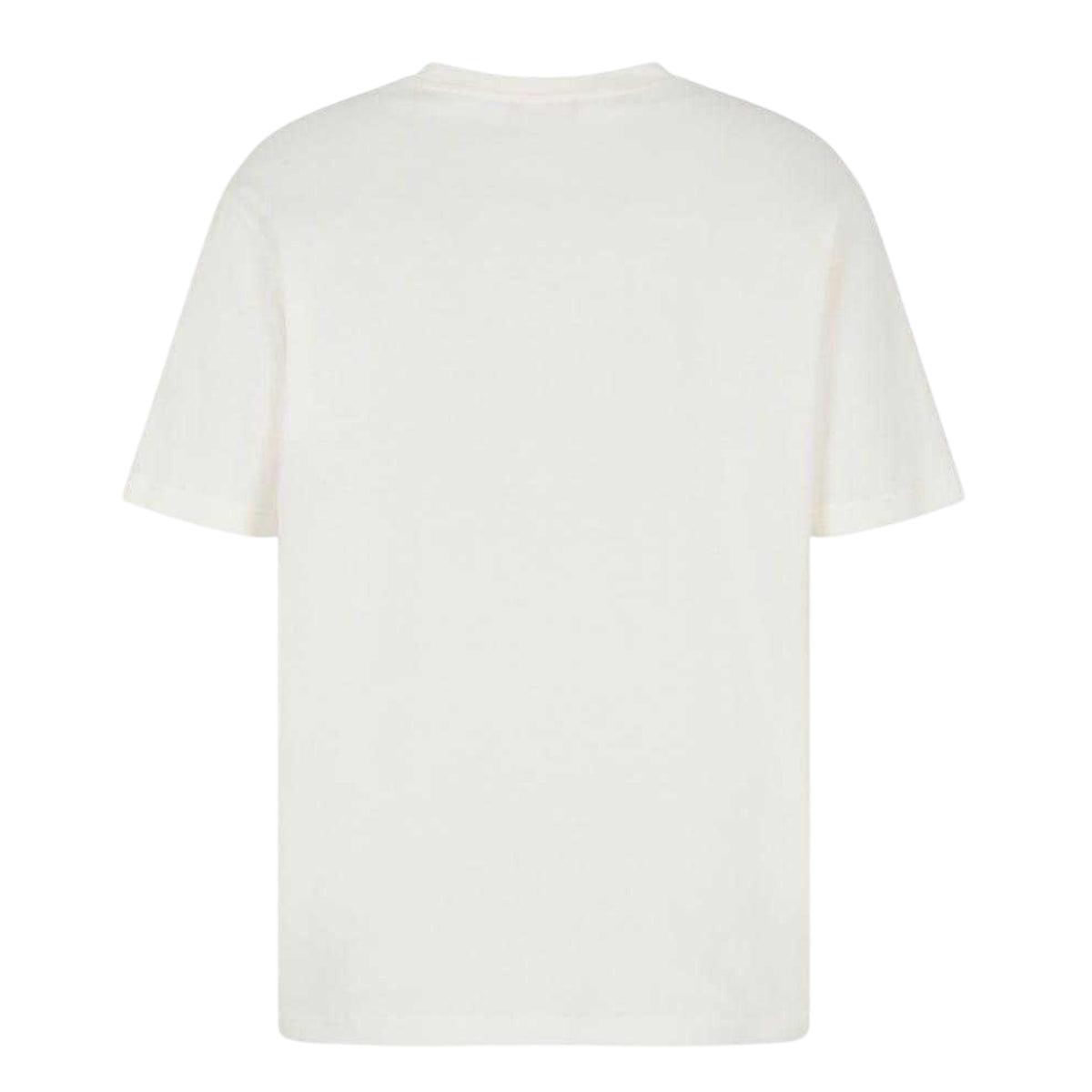 White - Back - Emporio Armani EA7 Mens Regular Fit Botanical Graphic Print Crew Neck Short Sleeved T-Shirt