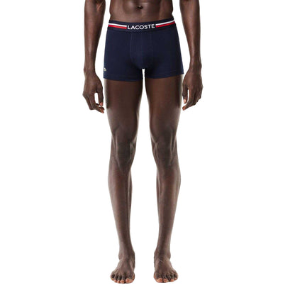 Navy-White - Lifestyle - Lacoste Mens Boxer Shorts (Pack of 3)