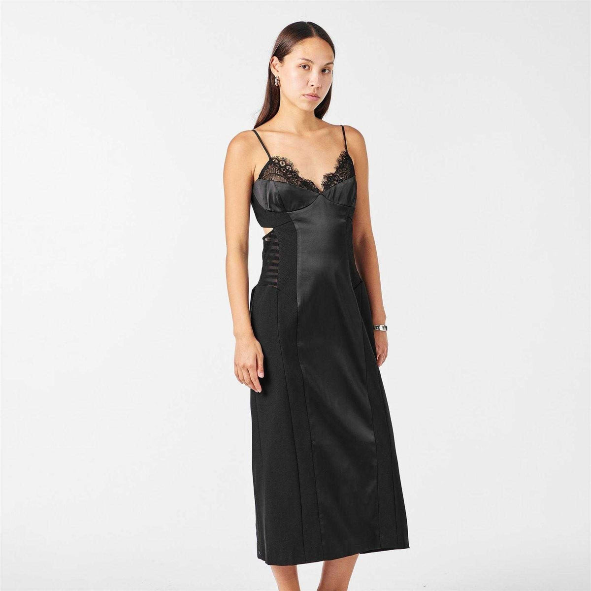 Black - Lifestyle - Bardot Womens Ladies Katana Bodycon Dress