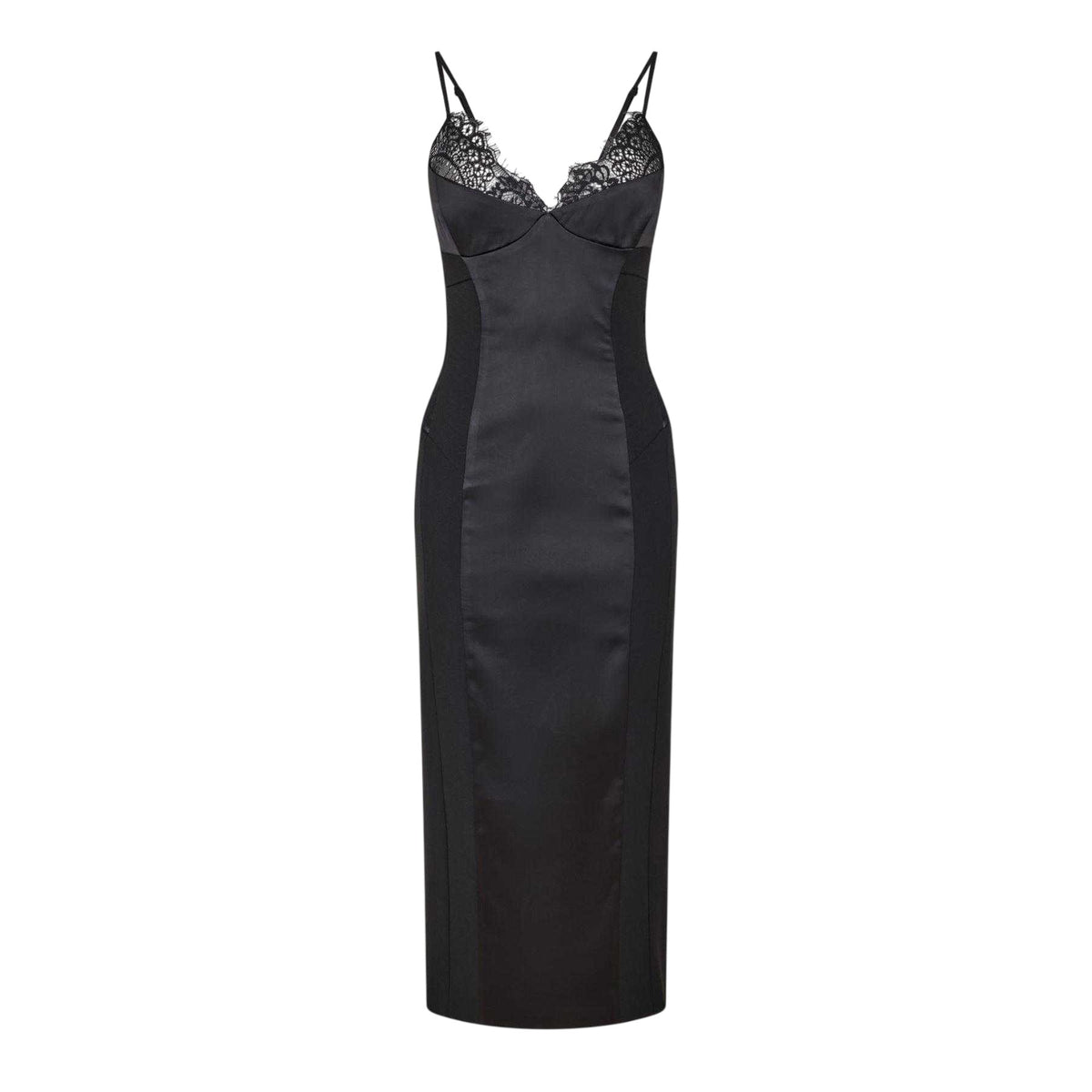Black - Front - Bardot Womens Ladies Katana Bodycon Dress