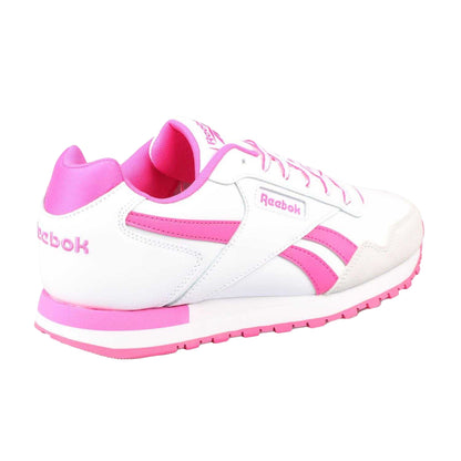 White-Pink - Pack Shot - Reebok Childrens-Kids Royal Glide Trainers