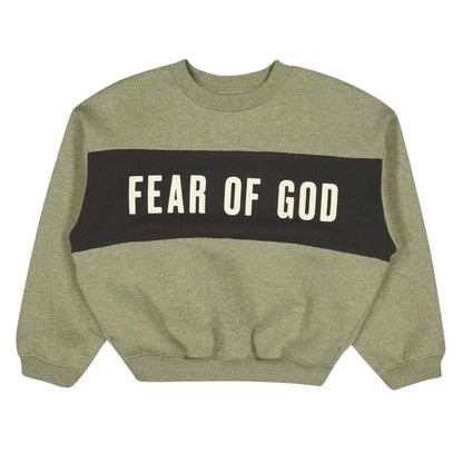 Seal Grey - Front - Fear Of God Essentials Childrens Kids Essentials Sweatshirt