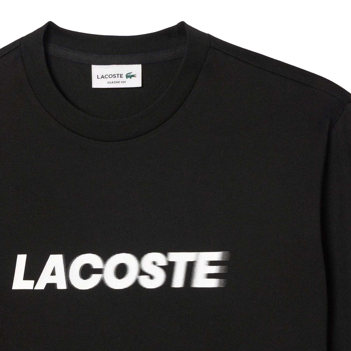 Black-White - Lifestyle - Lacoste Mens Heavy Cotton T-Shirt
