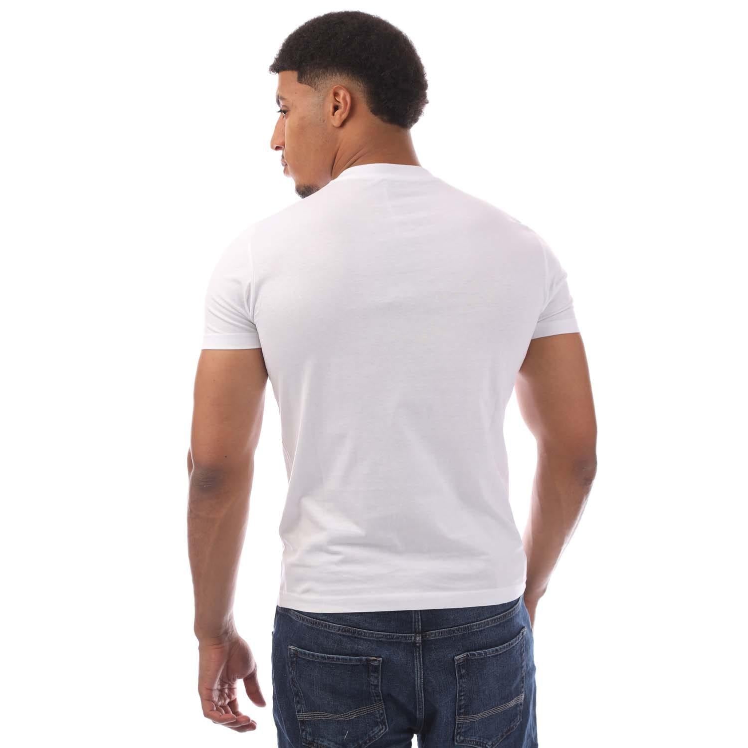 White - Back - Diesel Mens T-Diegor 9-F T-Shirt