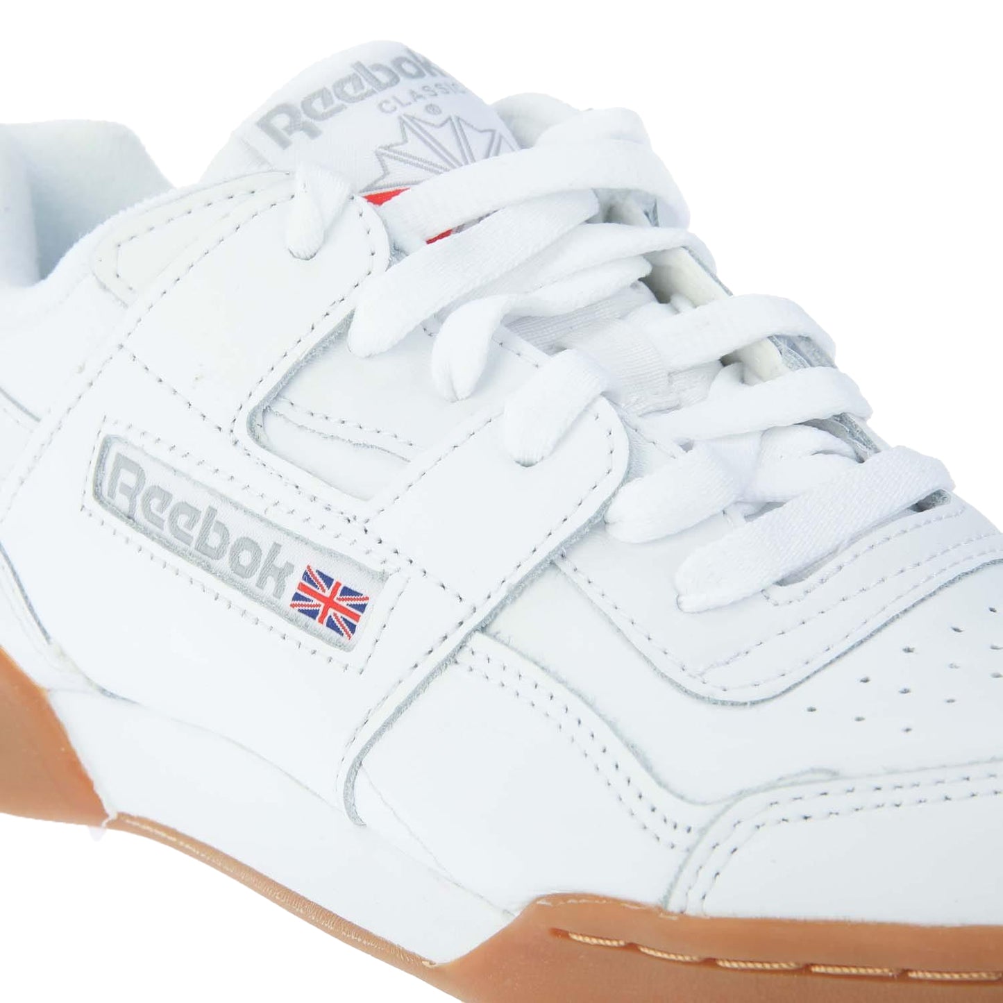 White - Side - Reebok Womens-Ladies Grain Leather Workout Trainers