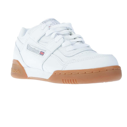 White - Front - Reebok Womens-Ladies Grain Leather Workout Trainers