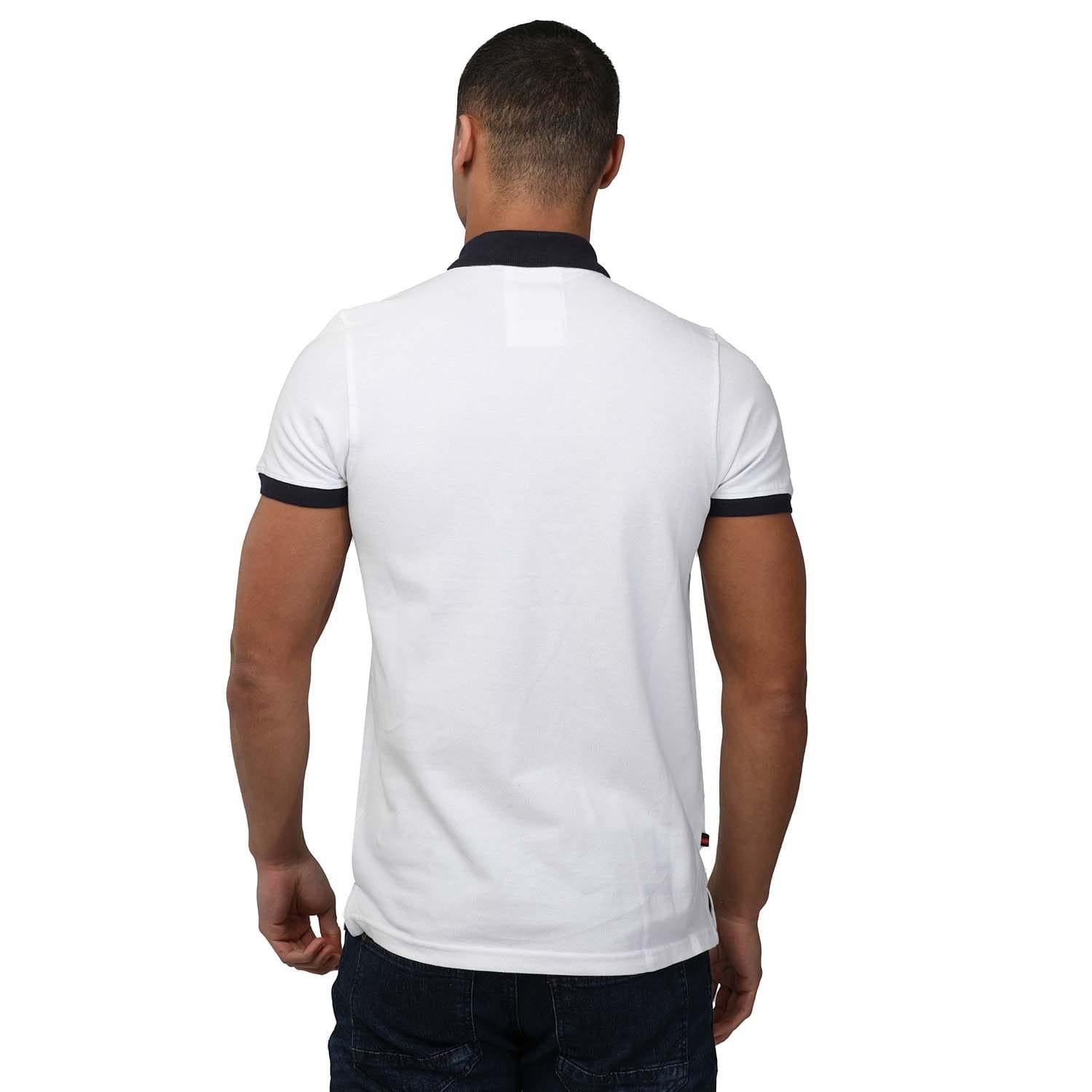 White - Back - Luke 1977 Mens Bobbys Goal Polo Shirt
