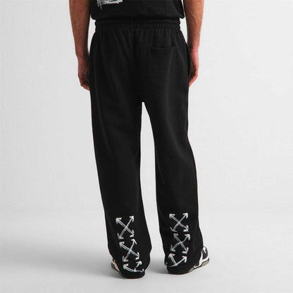 Black - Pack Shot - Off White Mens Slim Fit Jogging Bottoms