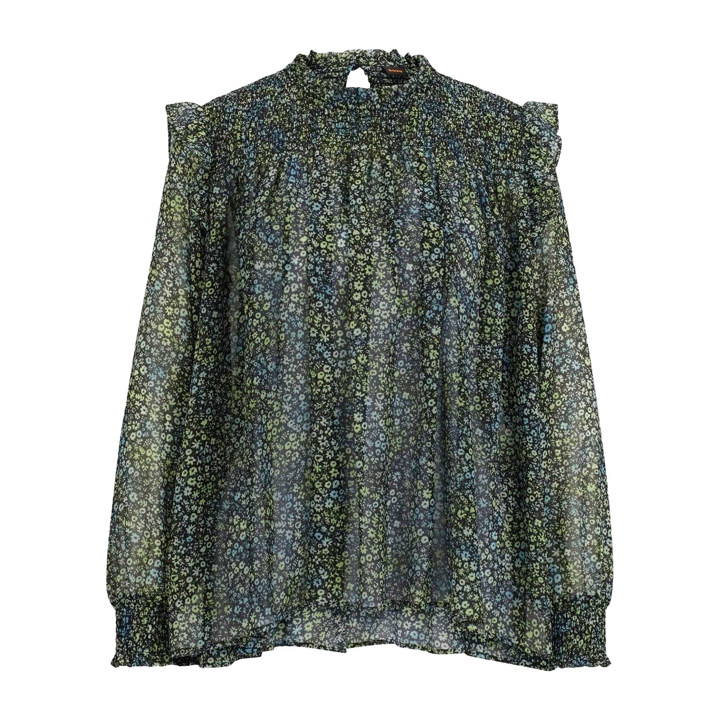 Multicoloured - Front - Hugo Boss Womens-Ladies Georgette Regular Blouse