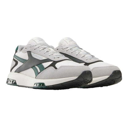 White-Grey - Front - Reebok Unisex Adult Glide DMX Suede Trainers