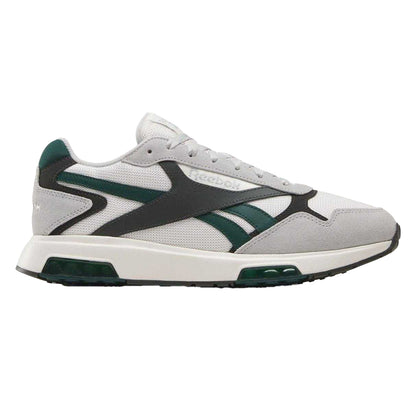 White-Grey - Side - Reebok Unisex Adult Glide DMX Suede Trainers