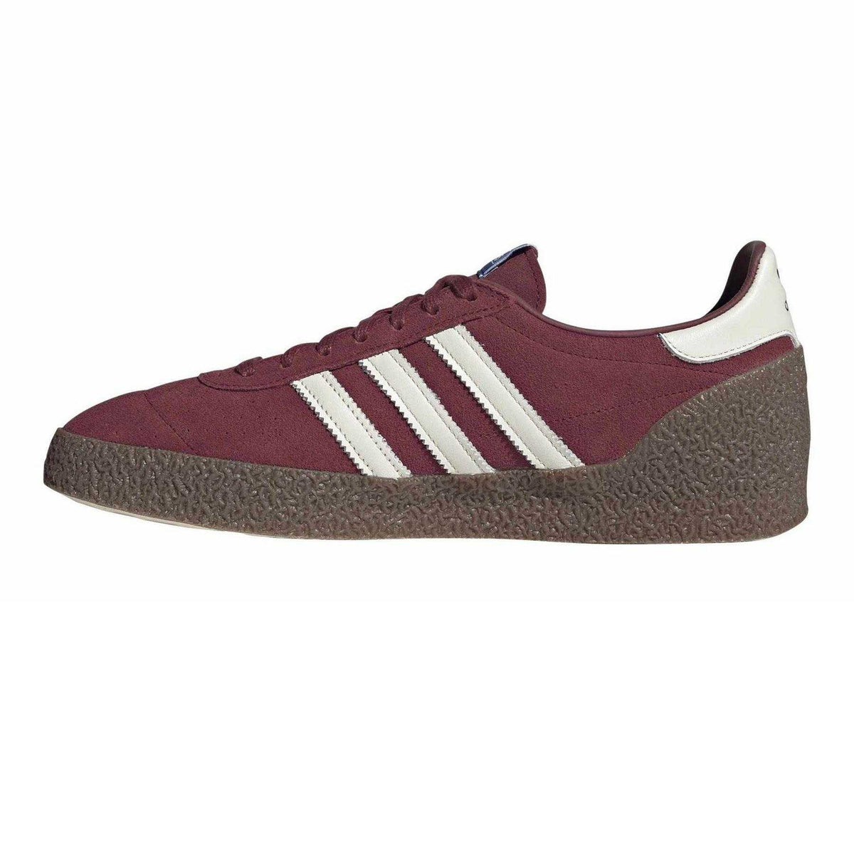 Maroon - Side - Adidas Mens Montreal 76 S Canvas Low Top Sneakers