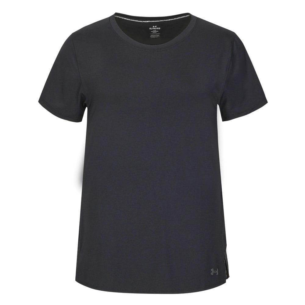 Black - Front - Under Armour Womens-Ladies Lasered Iso-Chill T-Shirt