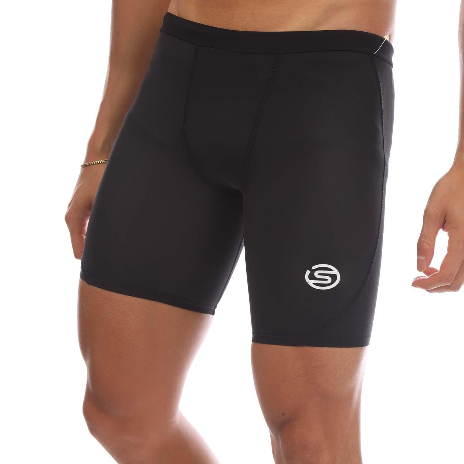 Black - Side - Skins Mens Series-1 Half Tights