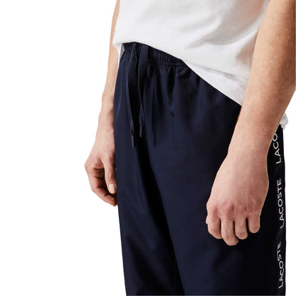 Blue - Side - Lacoste Mens Logo Jogging Bottoms