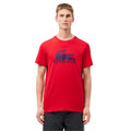 Red-Blue - Side - Lacoste Mens Cotton Ultra Dry T-Shirt