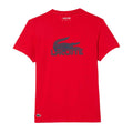 Red-Blue - Front - Lacoste Mens Cotton Ultra Dry T-Shirt