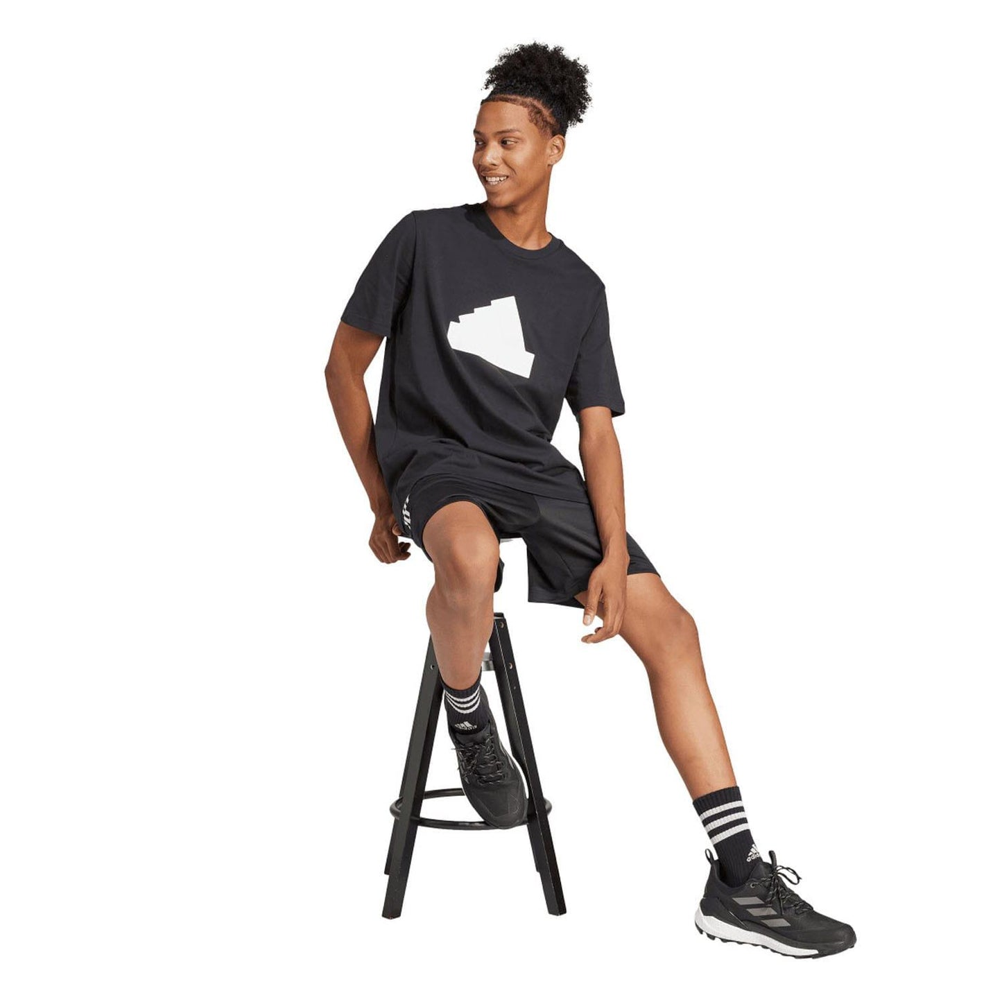 Black - Lifestyle - Adidas Mens Future Icons Badge Of Sport T-Shirt