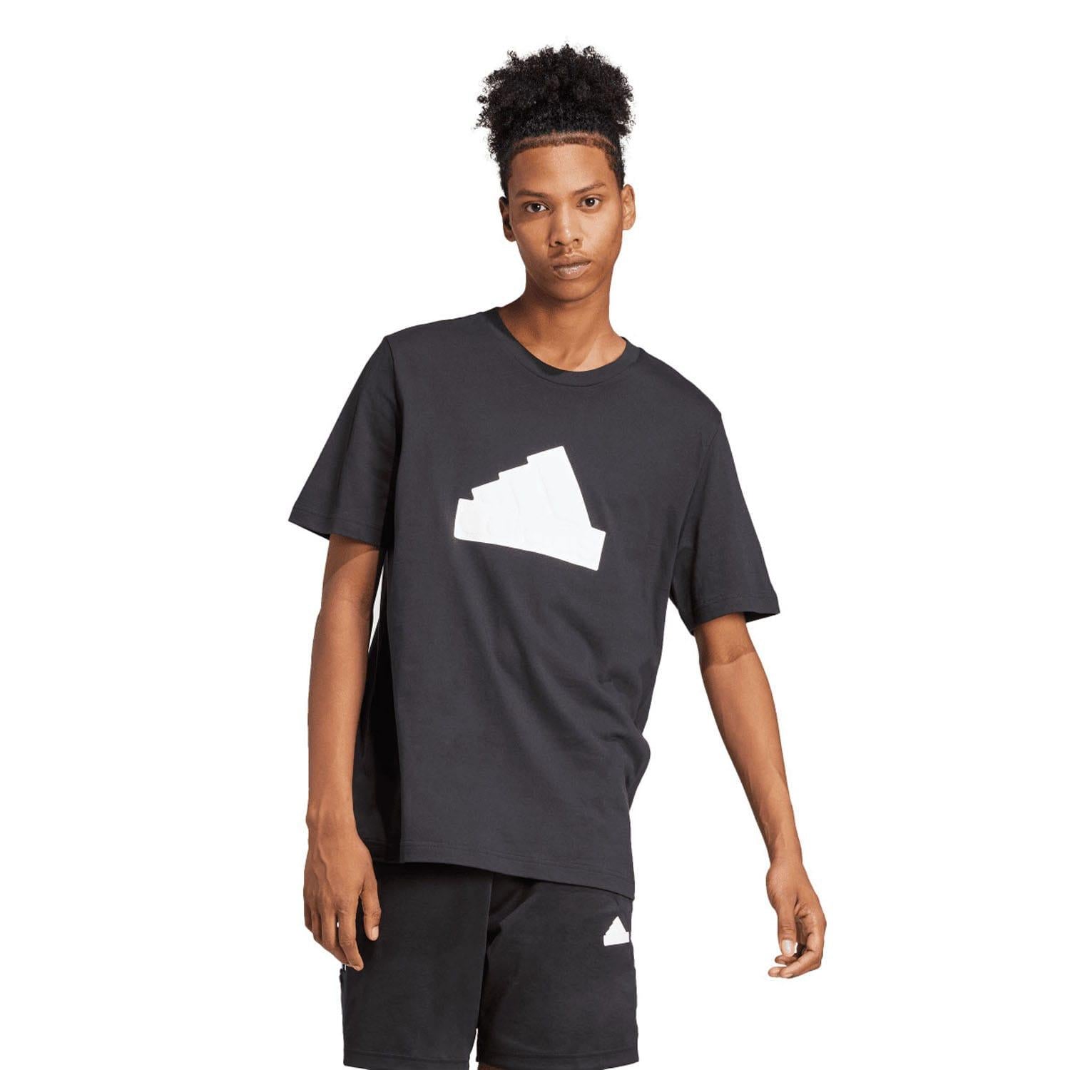 Black - Side - Adidas Mens Future Icons Badge Of Sport T-Shirt