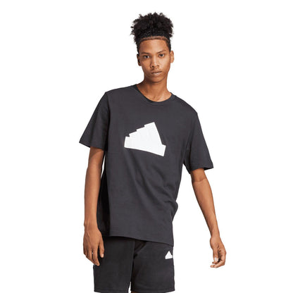 Black - Side - Adidas Mens Future Icons Badge Of Sport T-Shirt