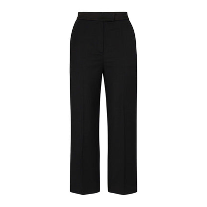 Black - Front - Boss Womens-Ladies Tatuxa Regular Tuxedo Trousers