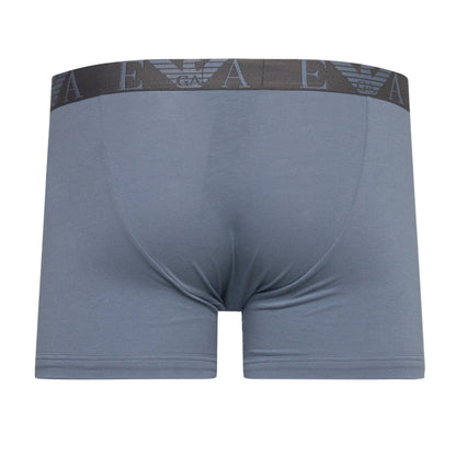 Blue-Grey-Black - Lifestyle - Emporio Armani Mens Boxer Shorts (Pack of 3)