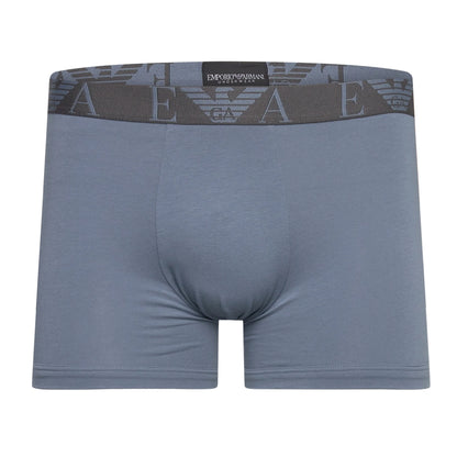 Blue-Grey-Black - Side - Emporio Armani Mens Boxer Shorts (Pack of 3)