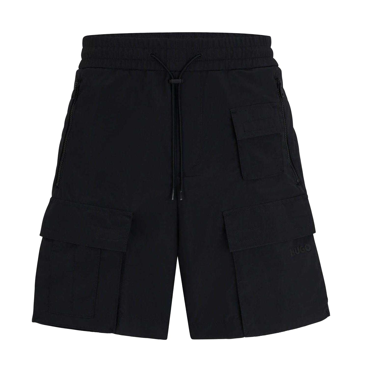 Black - Front - Hugo Mens Jad242 Cargo Shorts