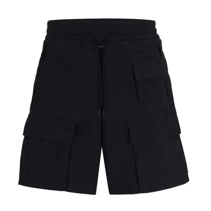 Black - Front - Hugo Mens Jad242 Cargo Shorts