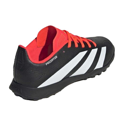 Core Black-Cloud White-Solar Red - Back - Adidas Childrens-Kids Predator League Artificial Ground Football Boots