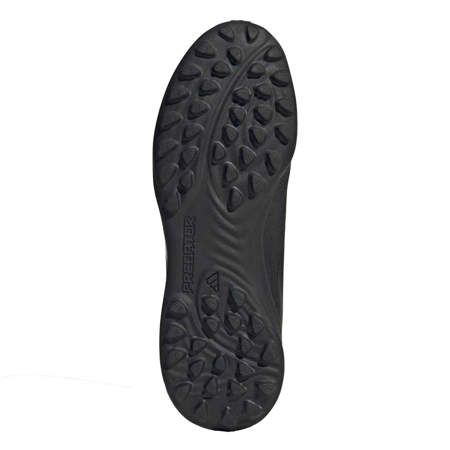 Core Black-Cloud White-Solar Red - Close up - Adidas Childrens-Kids Predator League Artificial Ground Football Boots