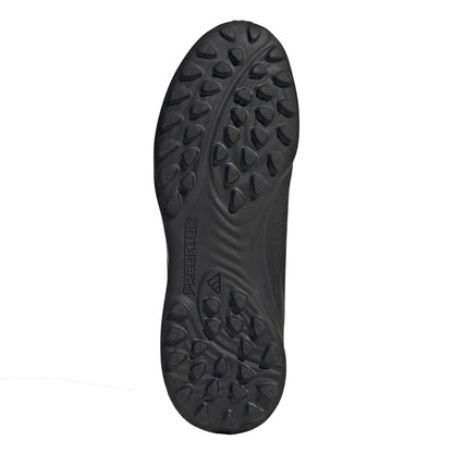 Core Black-Cloud White-Solar Red - Close up - Adidas Childrens-Kids Predator League Artificial Ground Football Boots