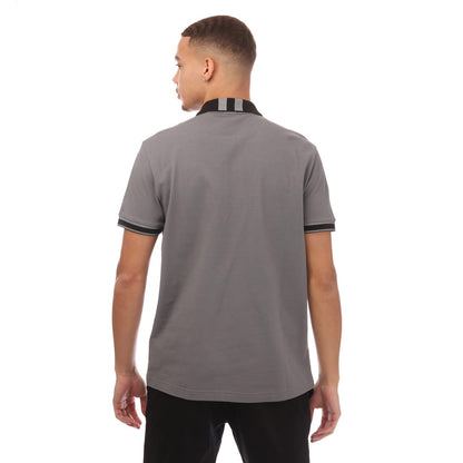 Grey - Back - Hugo Boss Mens Paddy 8 Polo Shirt