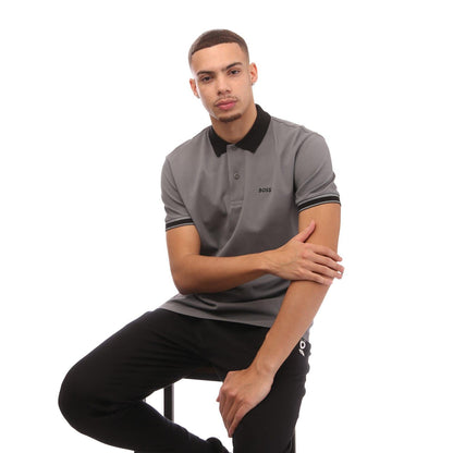 Grey - Lifestyle - Hugo Boss Mens Paddy 8 Polo Shirt
