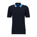 Dark Blue-Light Blue - Front - Boss Mens Phillipson 116 Polo Shirt