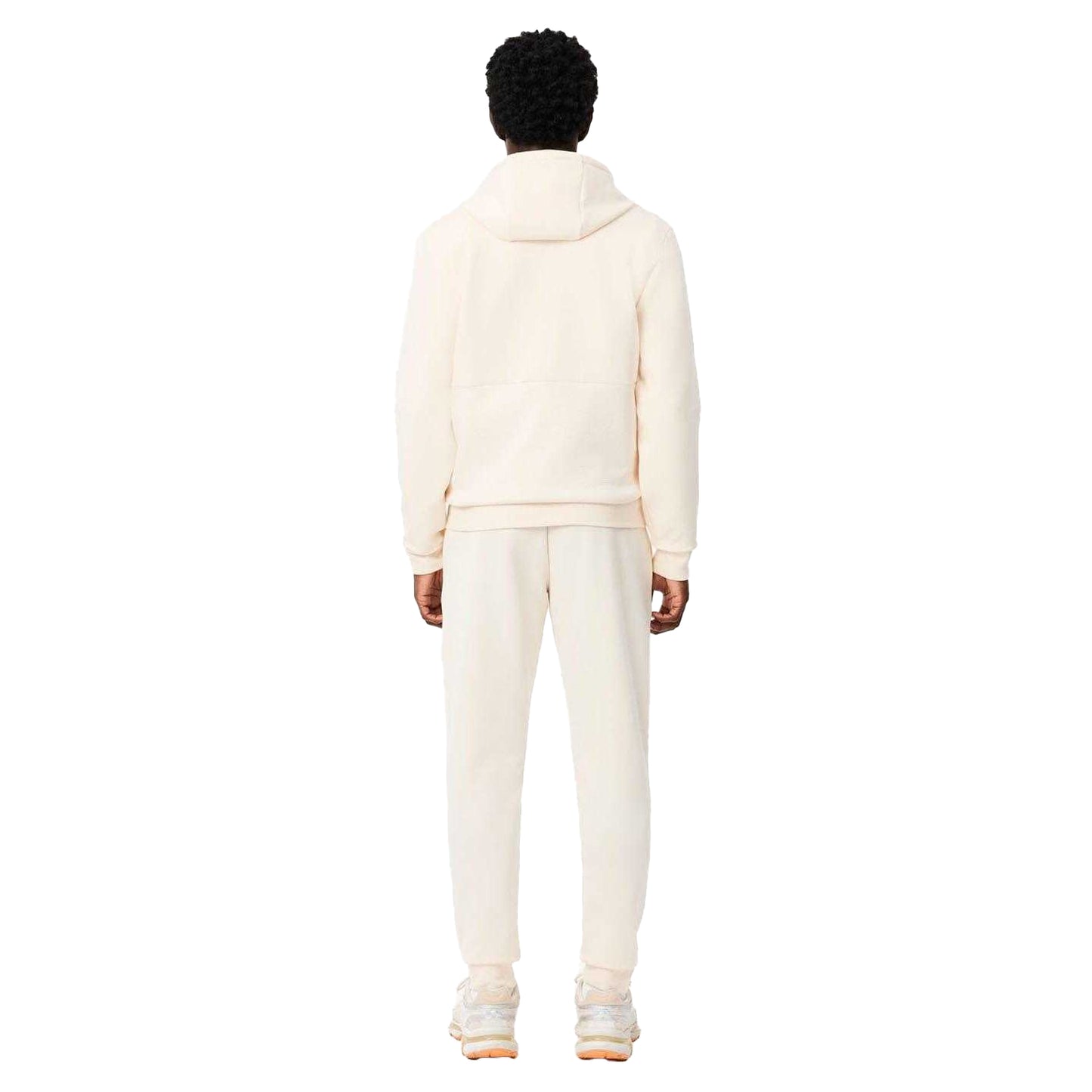 White - Back - Lacoste Mens Monochrome Sport Jogging Bottoms