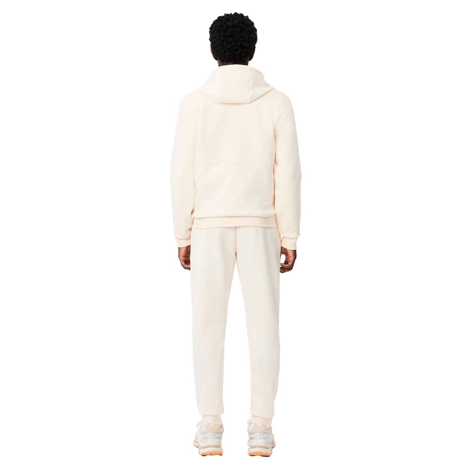 White - Back - Lacoste Mens Monochrome Sport Jogging Bottoms