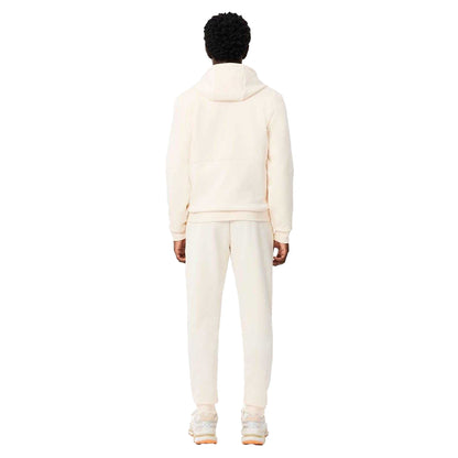 White - Back - Lacoste Mens Monochrome Sport Jogging Bottoms