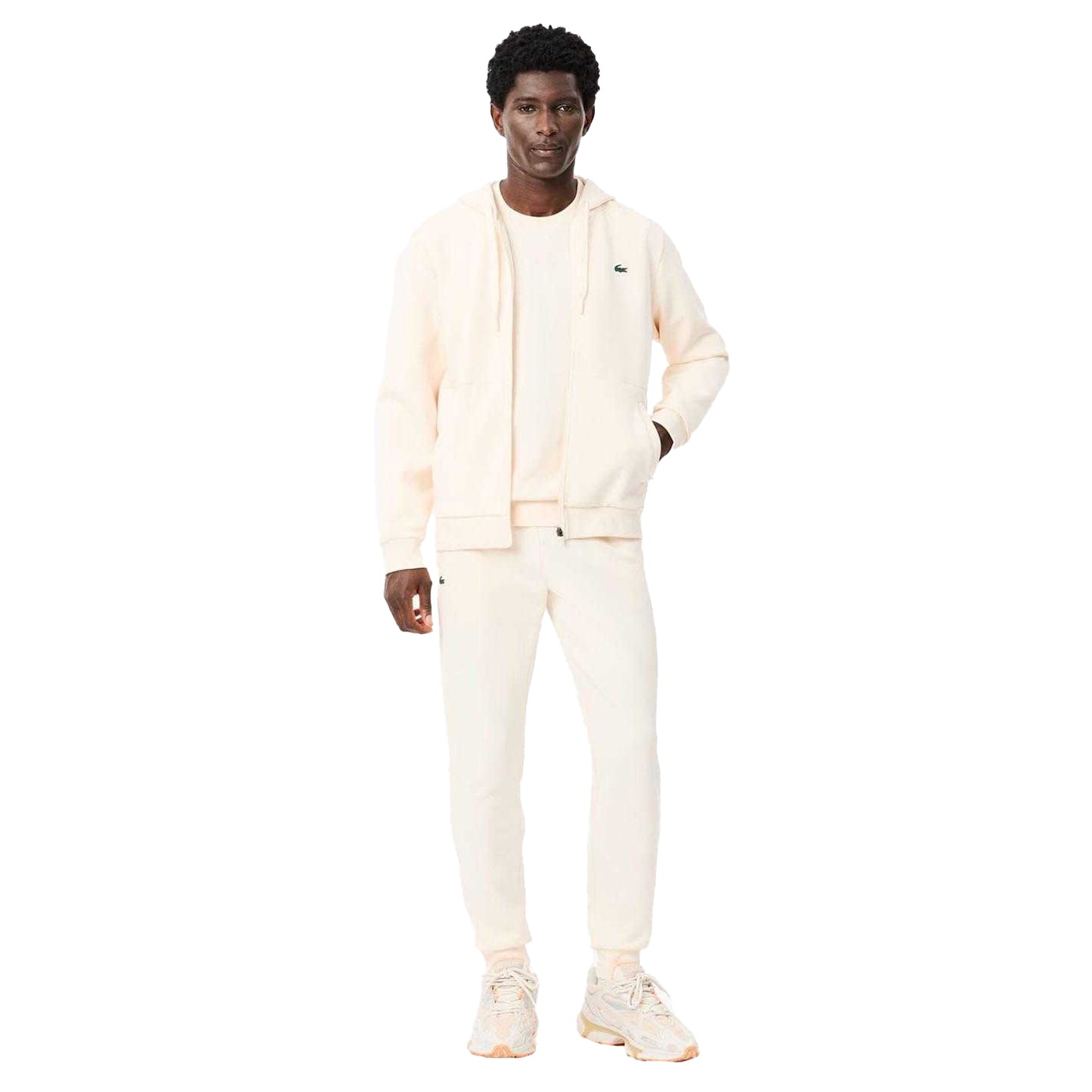 White - Lifestyle - Lacoste Mens Monochrome Sport Jogging Bottoms