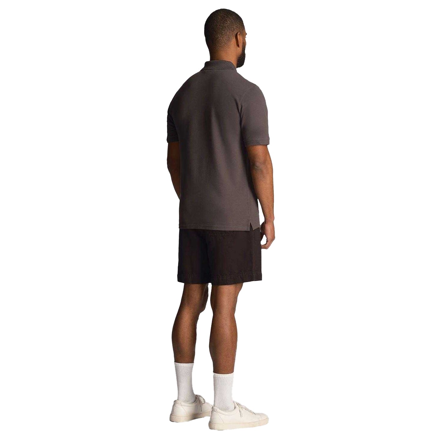 Black - Back - Lyle & Scott Mens Linen Shorts